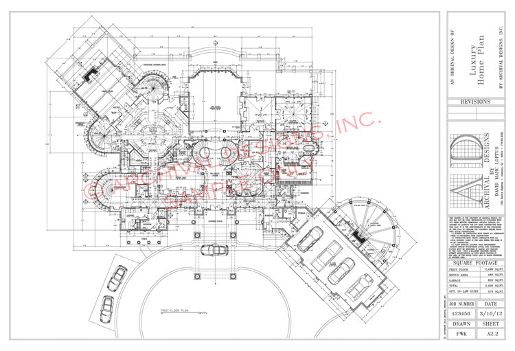 average floor plan of a set of plans for a house