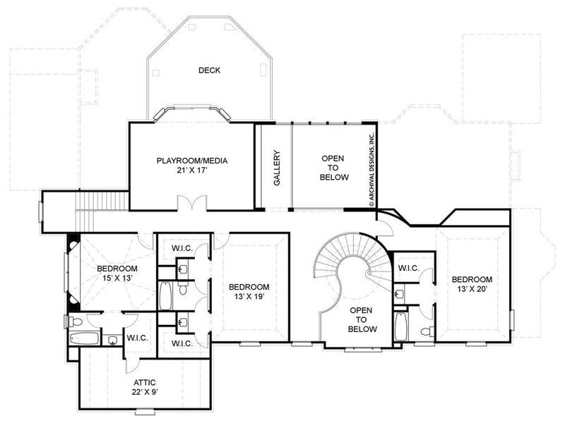 Anderson Estate Traditional House Plan Luxury Floor
