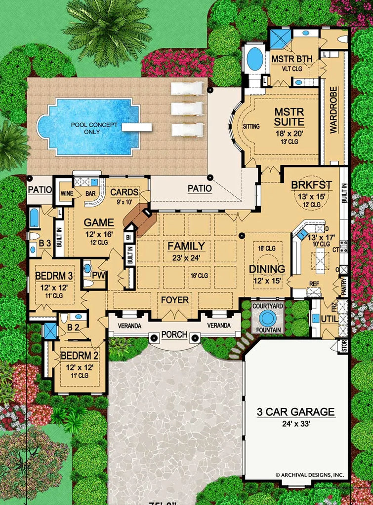 Bali Hai Ranch House Plans Italian Floor Plans