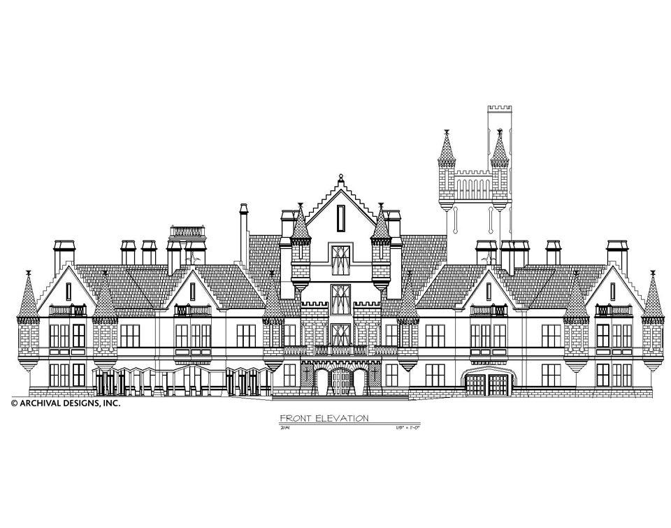  Balmoral  Castle Plans  Luxury Home  Plans  Archival Designs