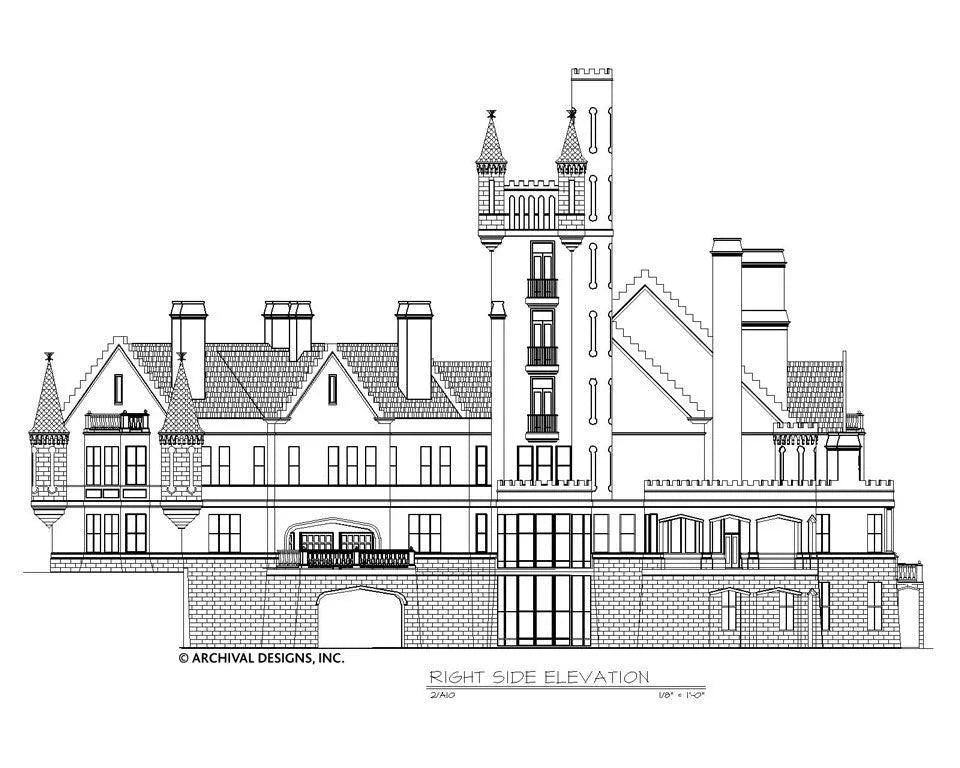  Balmoral  Castle Plans  Luxury Home  Plans  Archival Designs