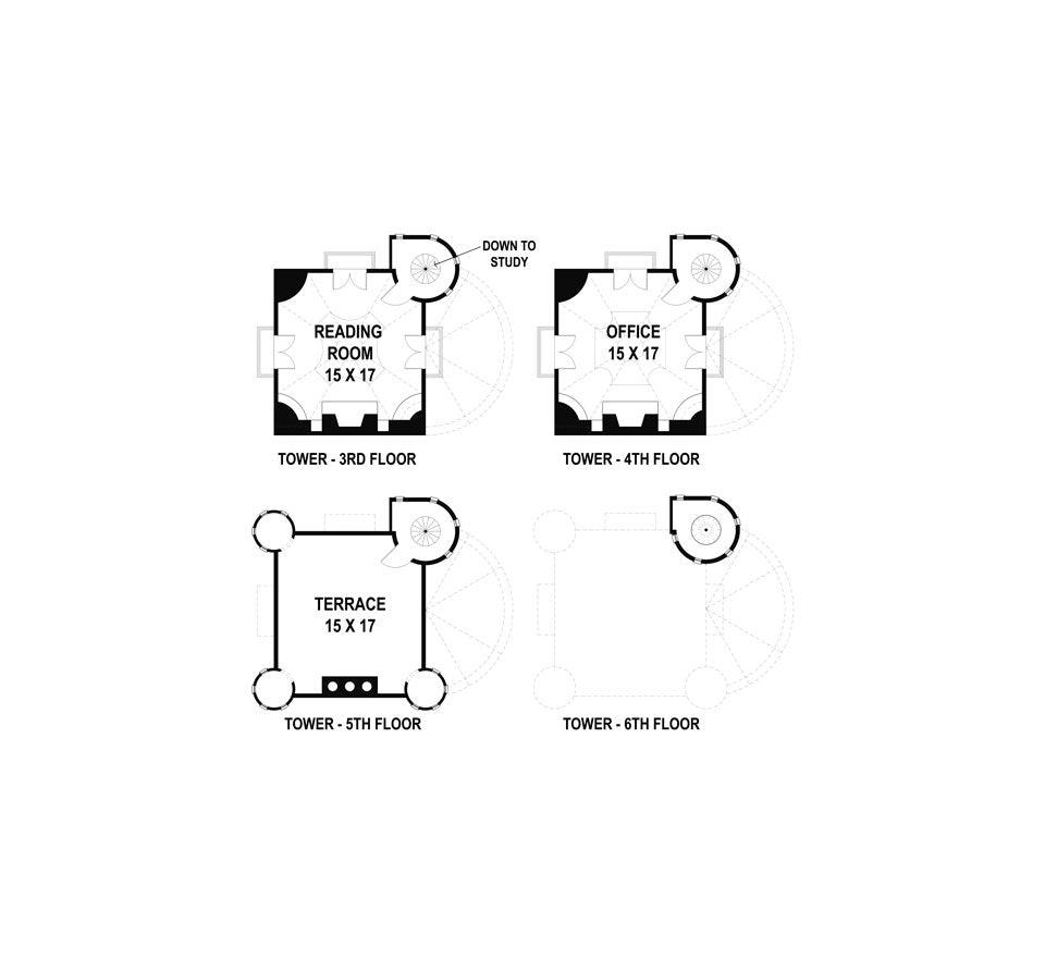  Balmoral  Castle Plans  Luxury Home  Plans  Archival Designs