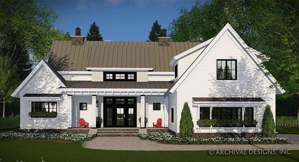 Breezy Grove Farm House Plan | Country House Plan | Farm House Plan