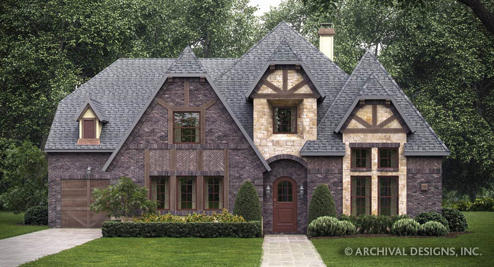 Buffalo Ridge Tudor House Plan Luxury Floor Plans Archival Designs