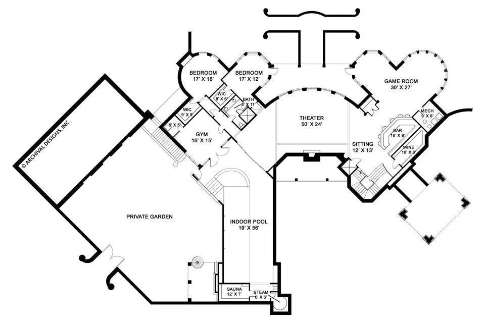 Chateau Novella Luxury House Plan Small Castle Plan Archival Designs