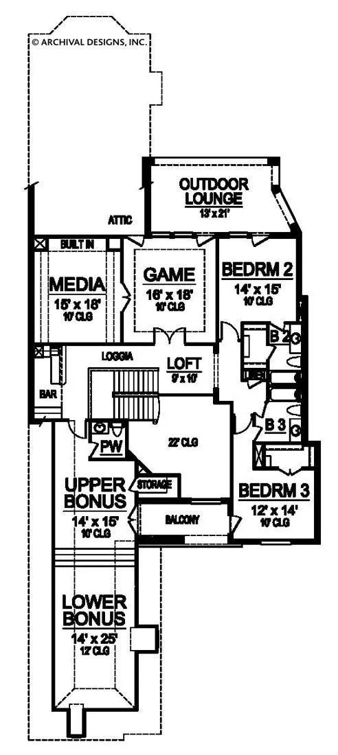  Danville  Deux Narrow House  Plan  Courtyard House  Plan  