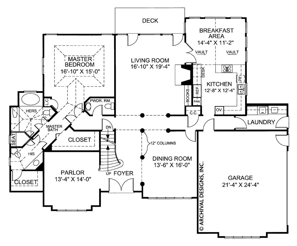 Huntington | Traditional House Plans | Luxury house Plans – Archival ...