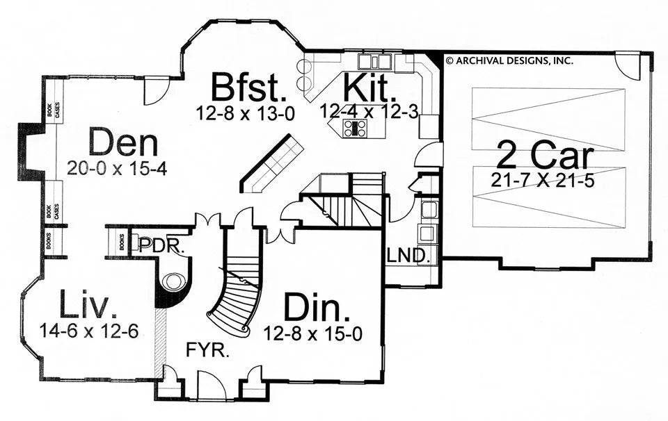 Kendall Hall House Plan Archival Designs