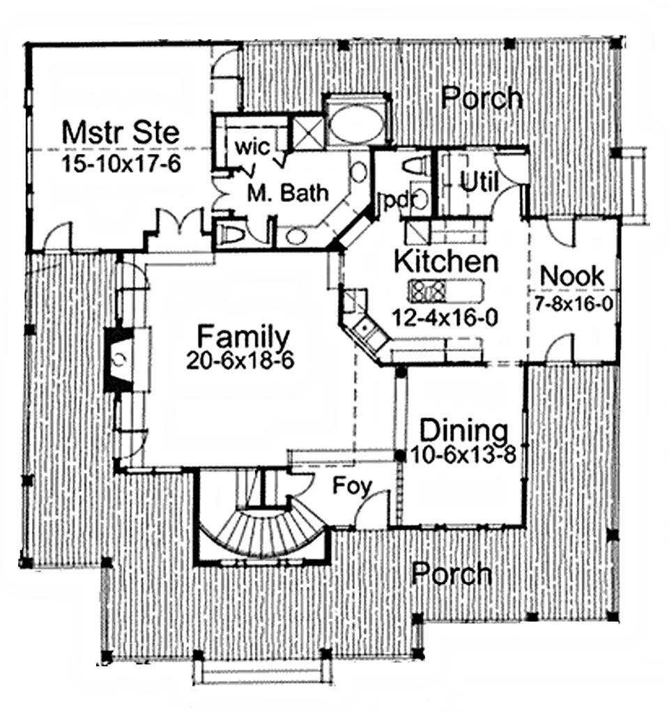 The Liberty Hill Southern House Plans Country House