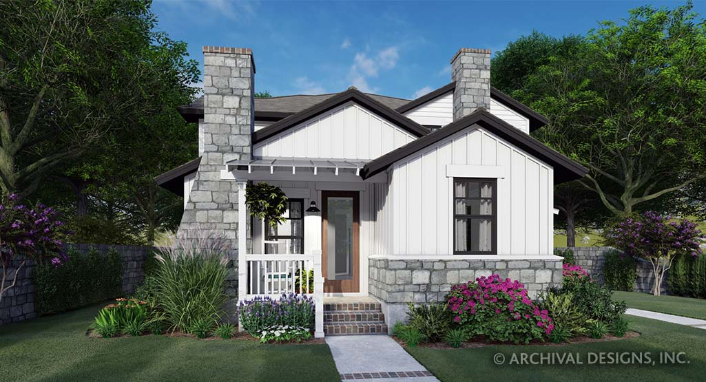 Twin Creek Cottage Duplex Plan Craftsman House Plan Two Story
