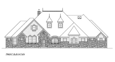 Rivenbark House Plan | One-Story House Plan | European House Plan