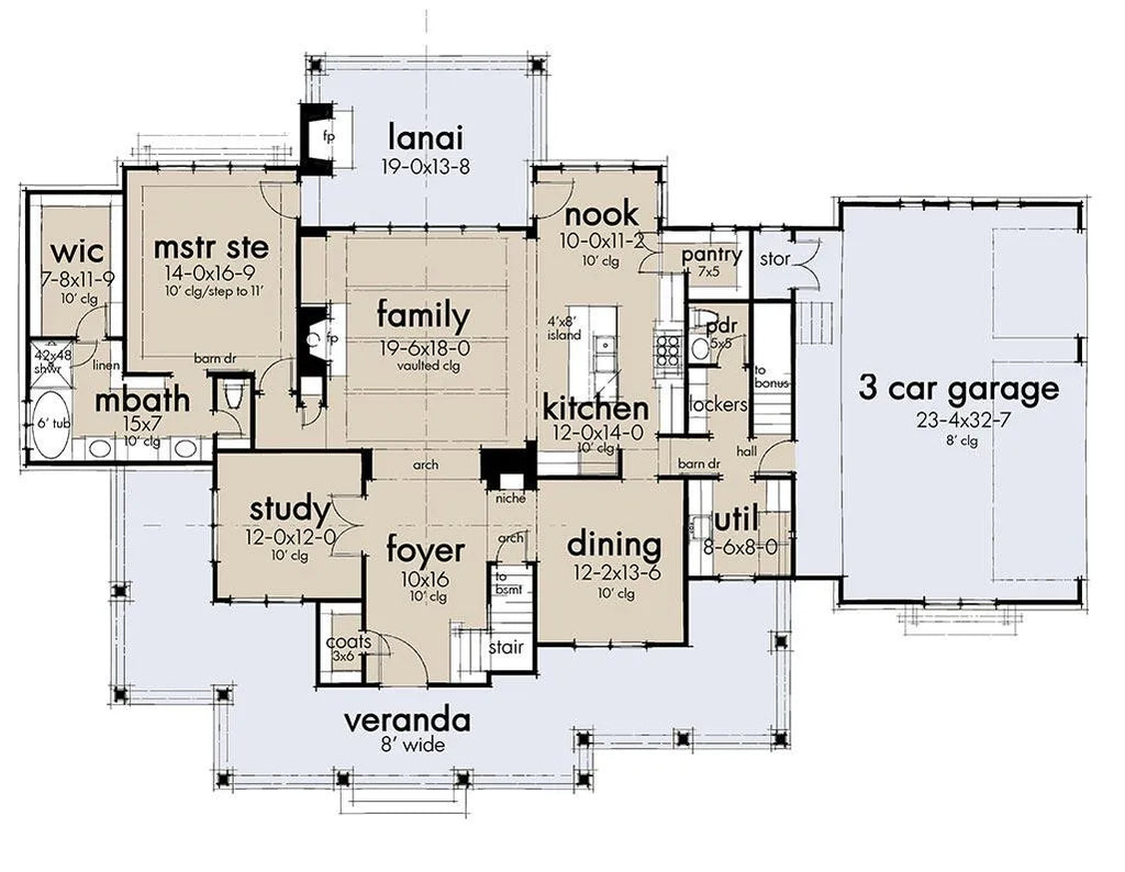 Riverview Farm House Plan Country House Plan Farmhouse