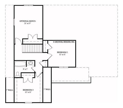 Vidalia | Daylight Basement Plan | Narrow Floor Plan