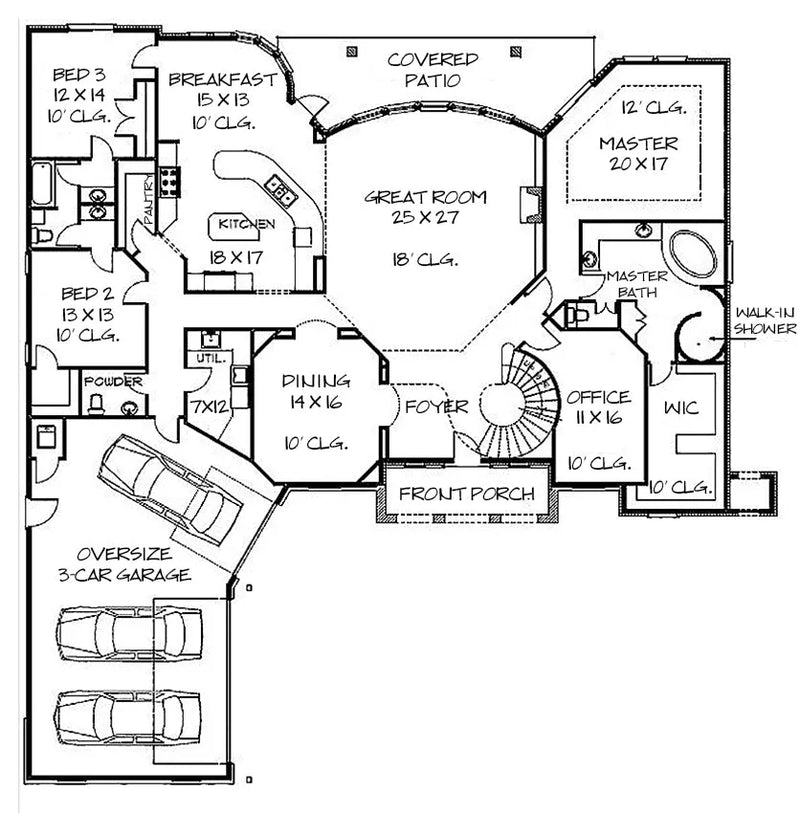 Westgate House Plan European House Plan TwoStory Home