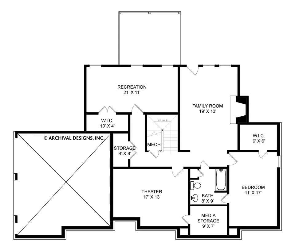 Westlake Daylight Basement Plans Traditional Floor Plans