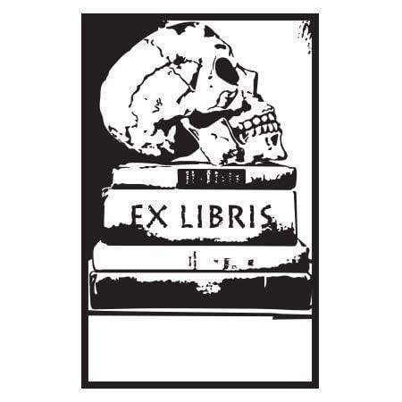 Skull Ex Libris Stamp Rubberstamps Com