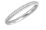 pave set diamond eternity band boca raton 