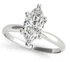 white gold solitaire marquise diamond engagement ring