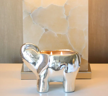 thompson ferrier silver elephant candle