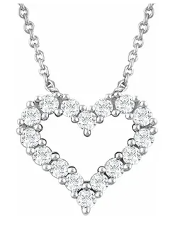 diamond heart pendant