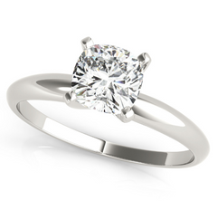 white gold lab grown diamond solitaire engagement ring