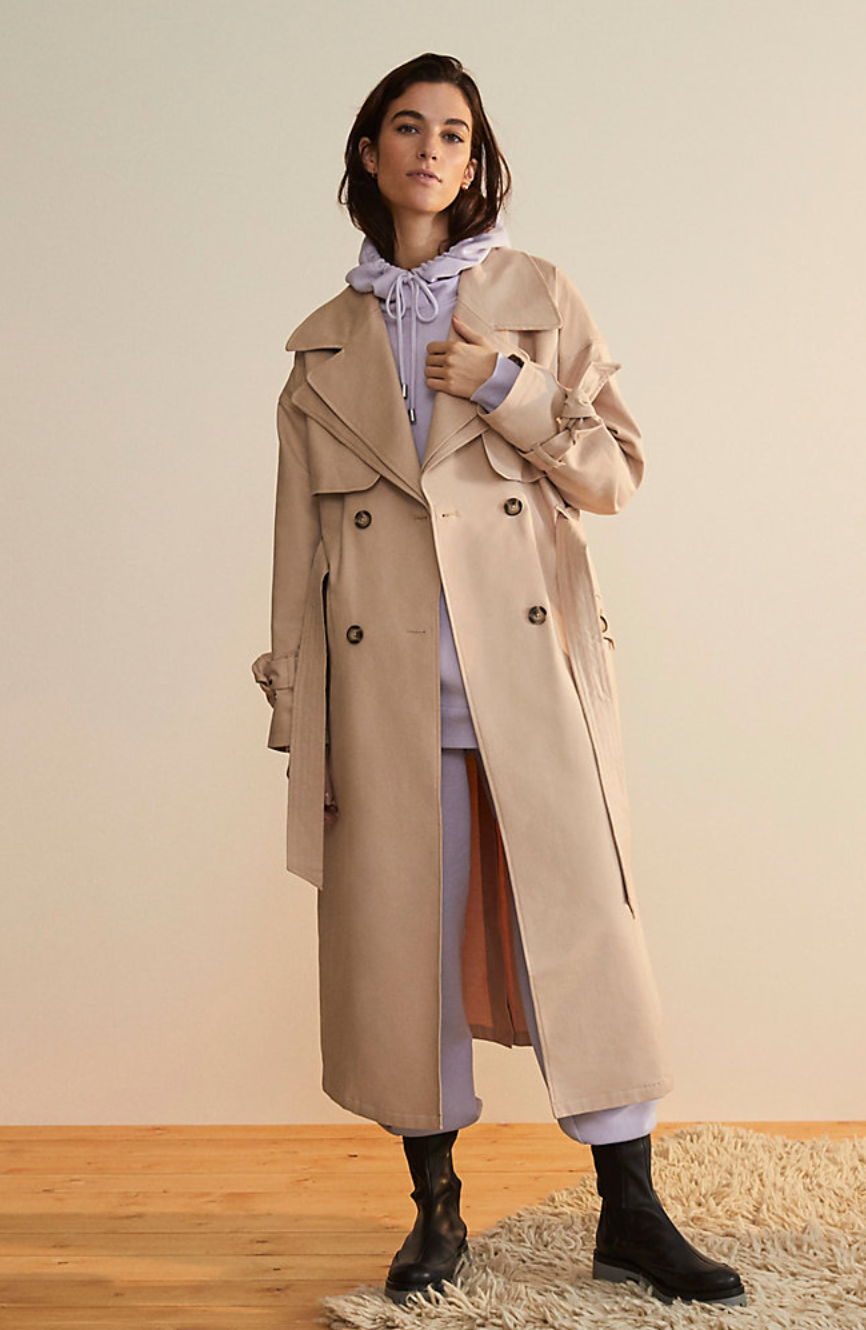 Trench long beige - River Island