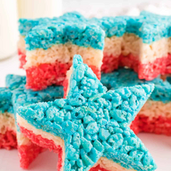 4th of July rice krispie treats 