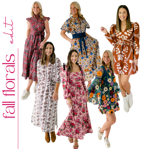 Fall floral dresses