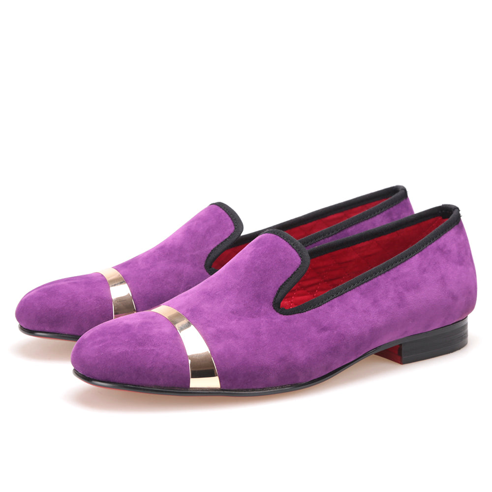 purple prom loafers