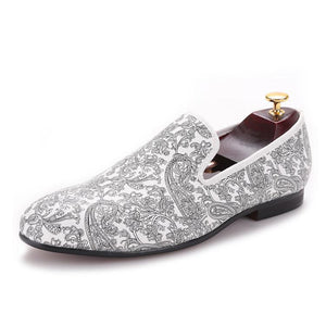 silver prom shoes for men