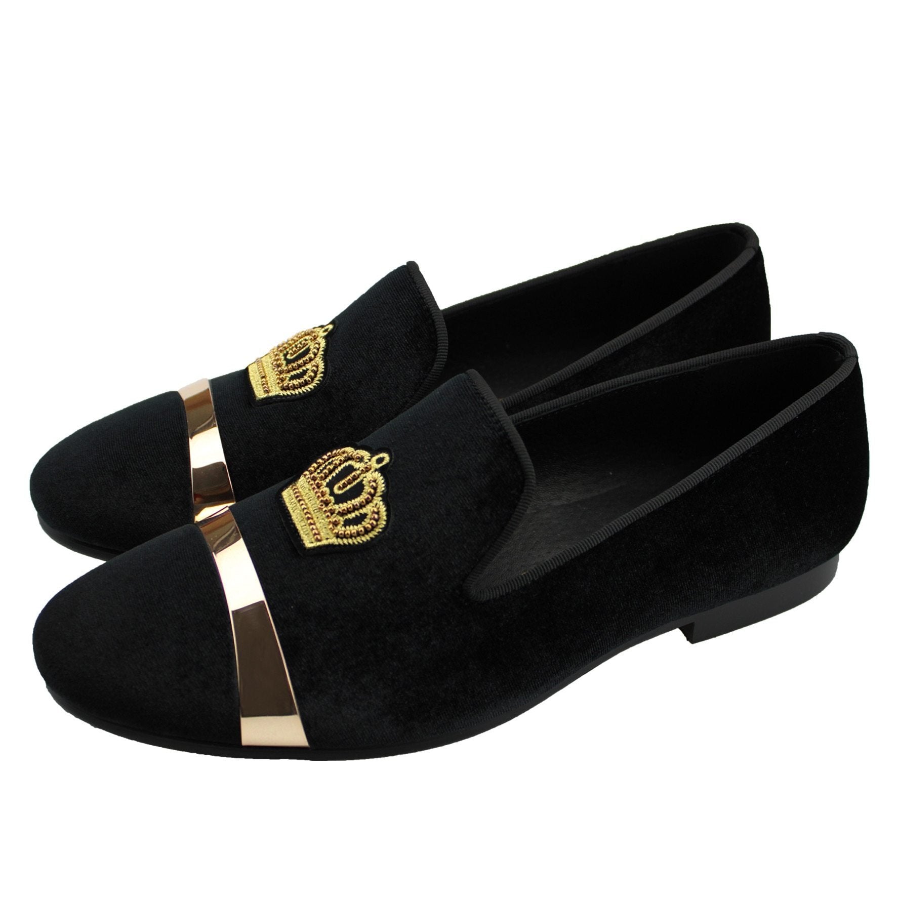 black and gold wedding shoes