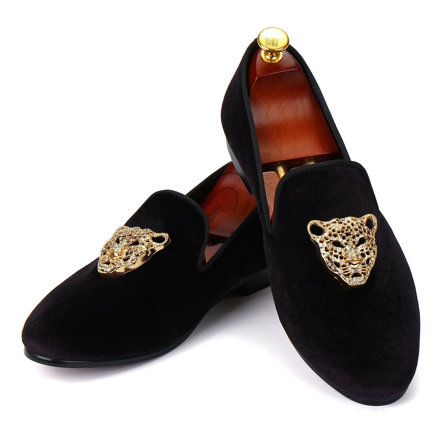 velvet black dress shoes