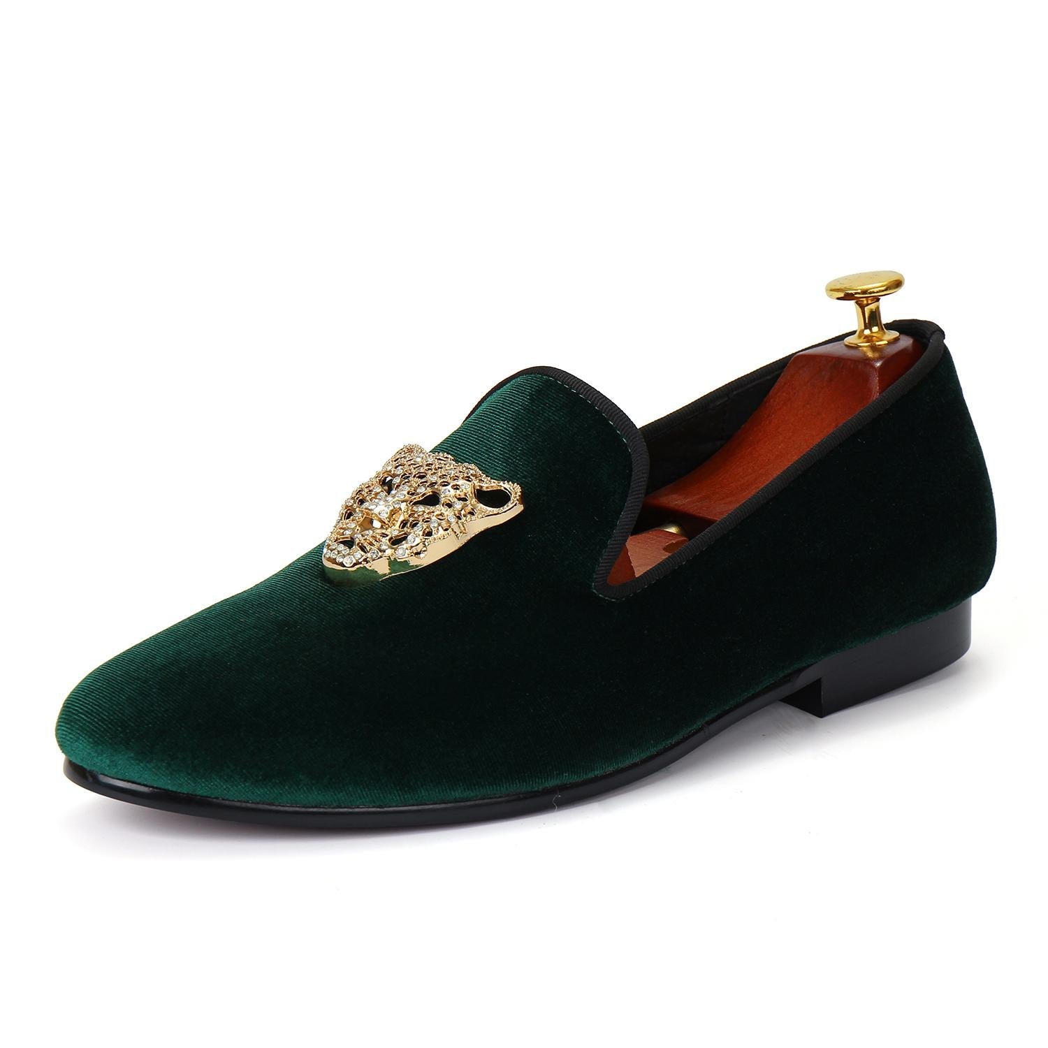 green velvet shoes mens