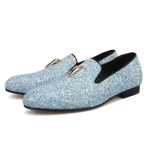 sky blue flat shoes