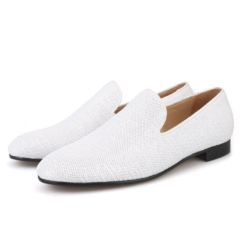 white smoking slippers