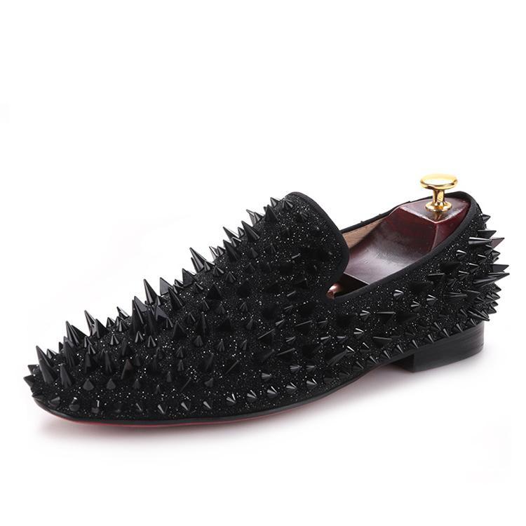 prom loafers with spikes