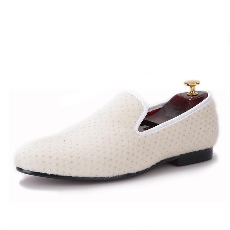 OneDrop Handmade Men Dress Shoes White 