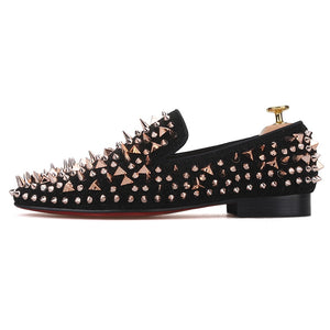 rose gold loafers mens