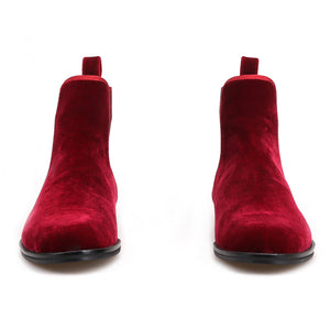 velvet chelsea boots mens