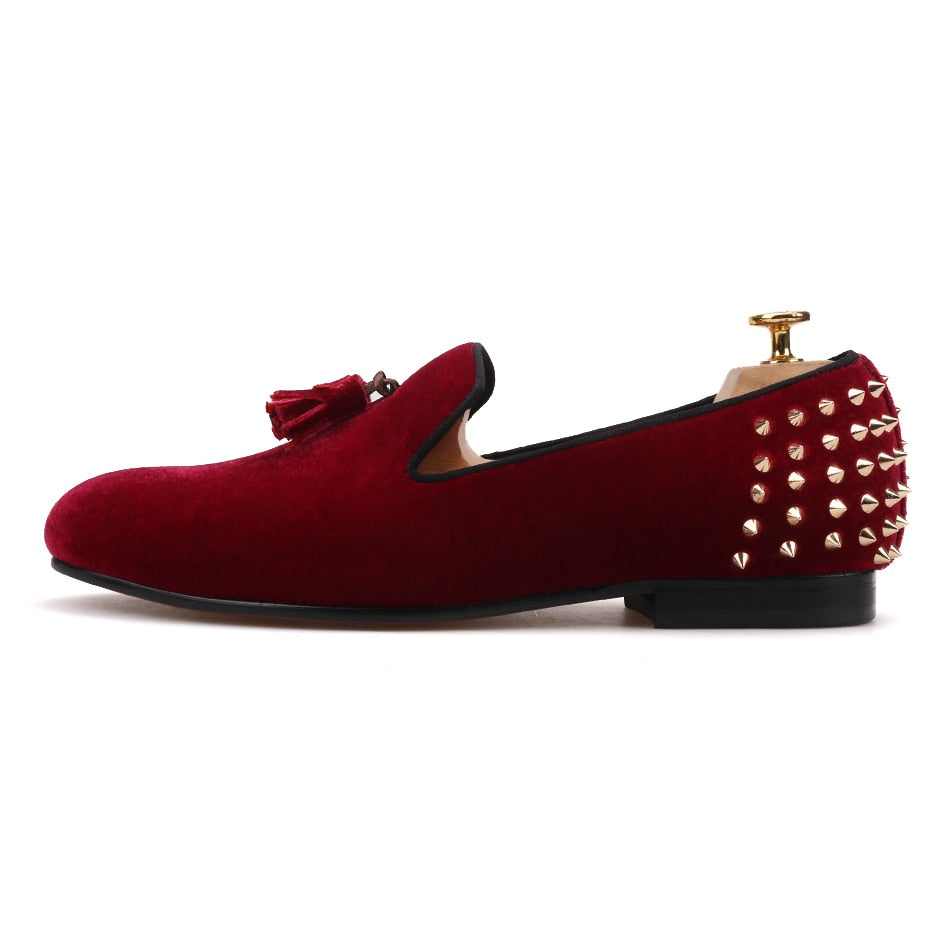 burgundy prom shoes men