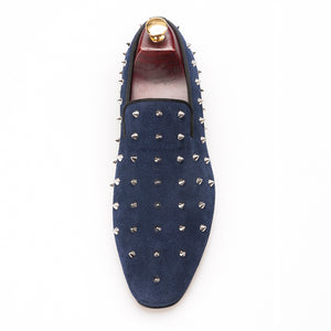 navy blue prom shoes men