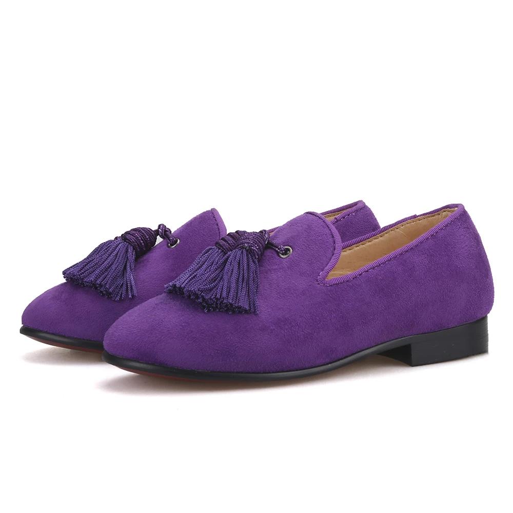 purple prom loafers