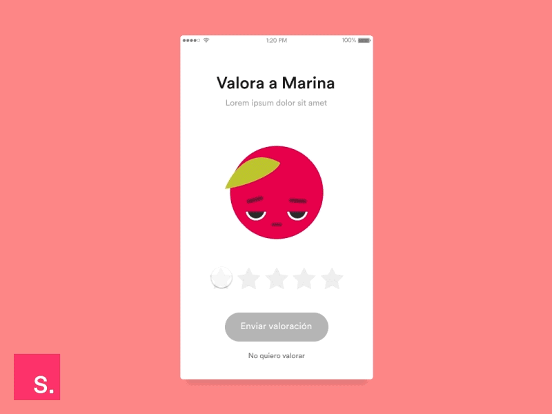 Rating system animation
