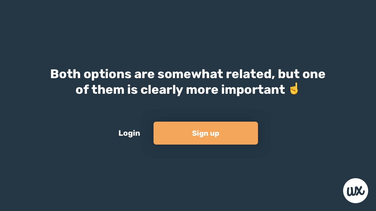 Reducing cognitive load with visual hierarchy