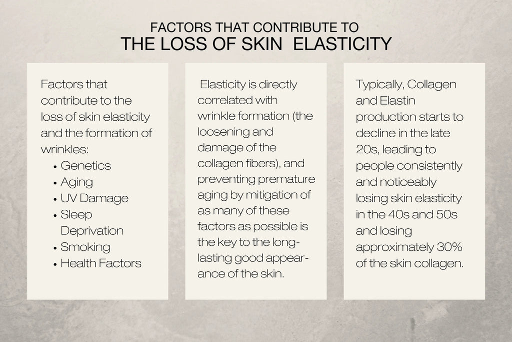 FACTORS THAT CONTRIBUTE TO SKIN ELASTICITY