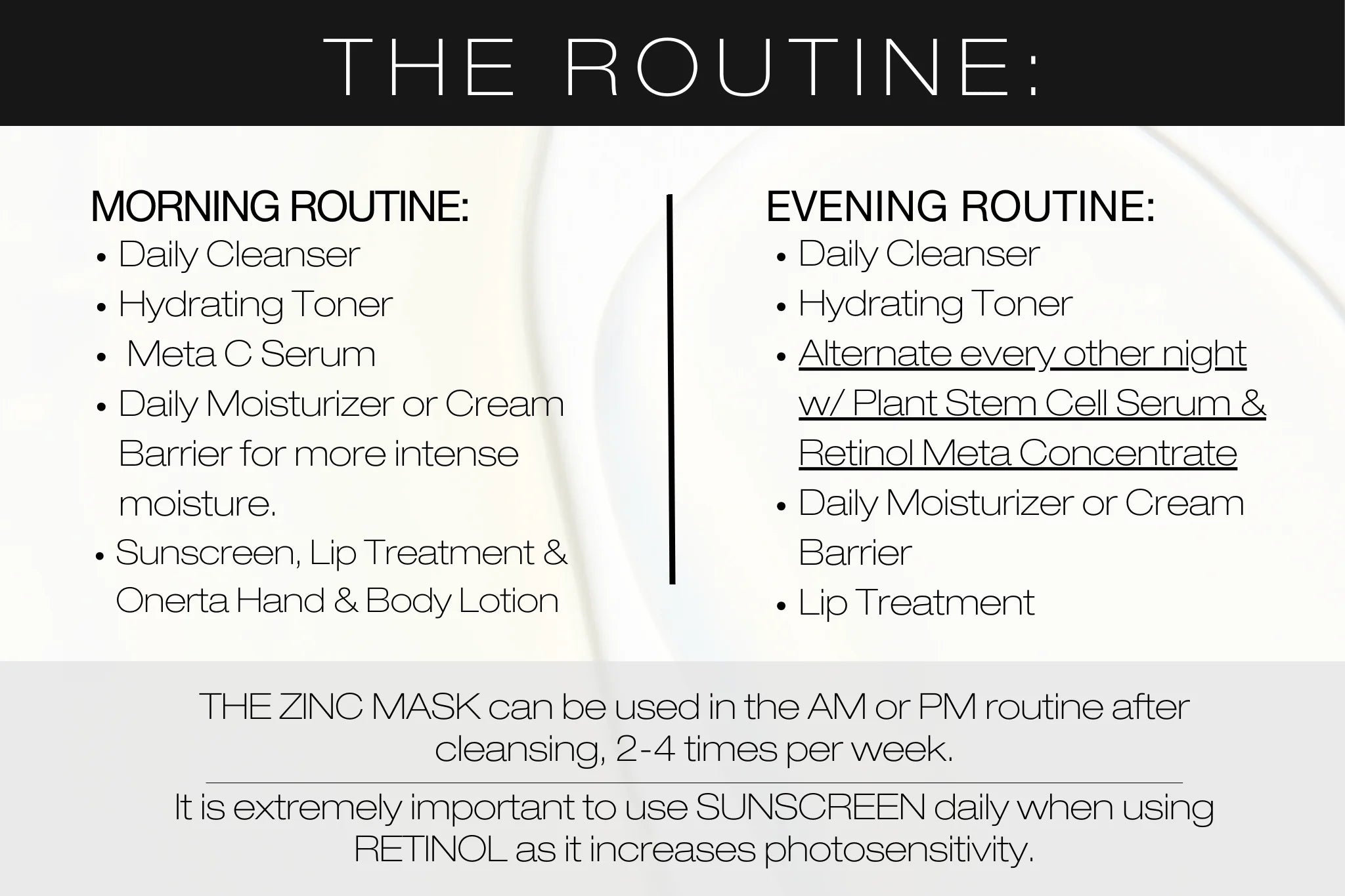 THE ROUTINE
