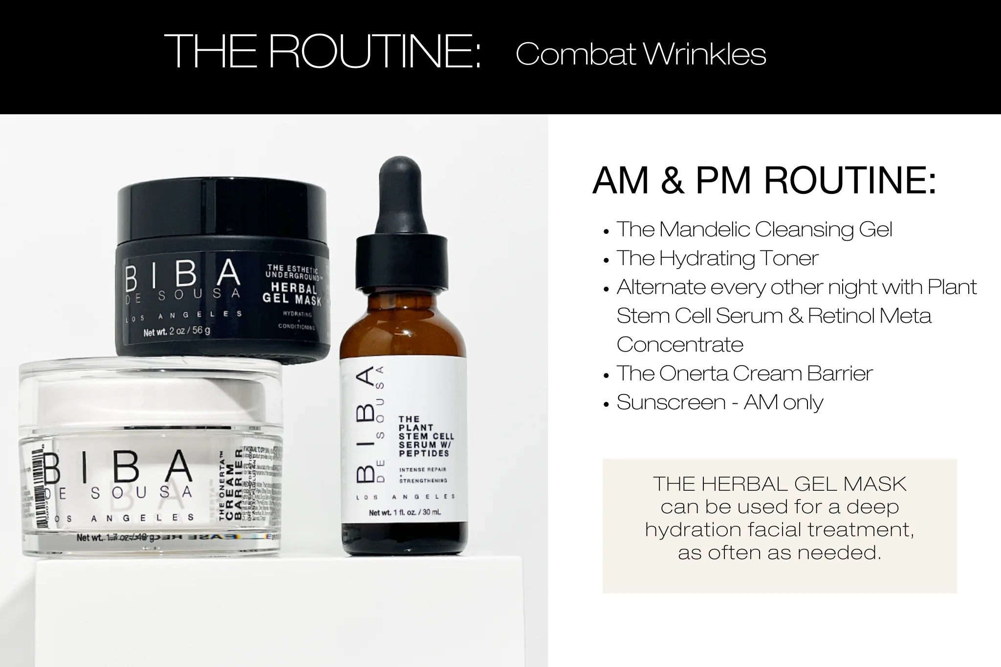 Biba's Routine to Combat Wrinkles