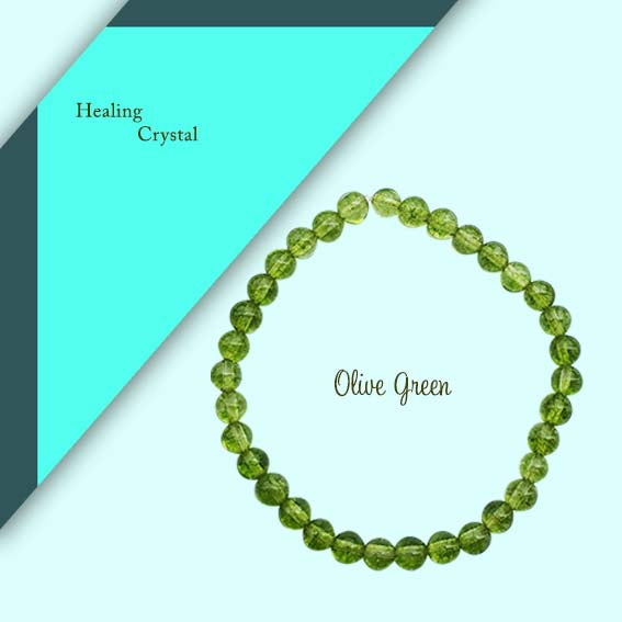  Gelang  Olive Green Healing Crystal GCC01 ViriyaShop