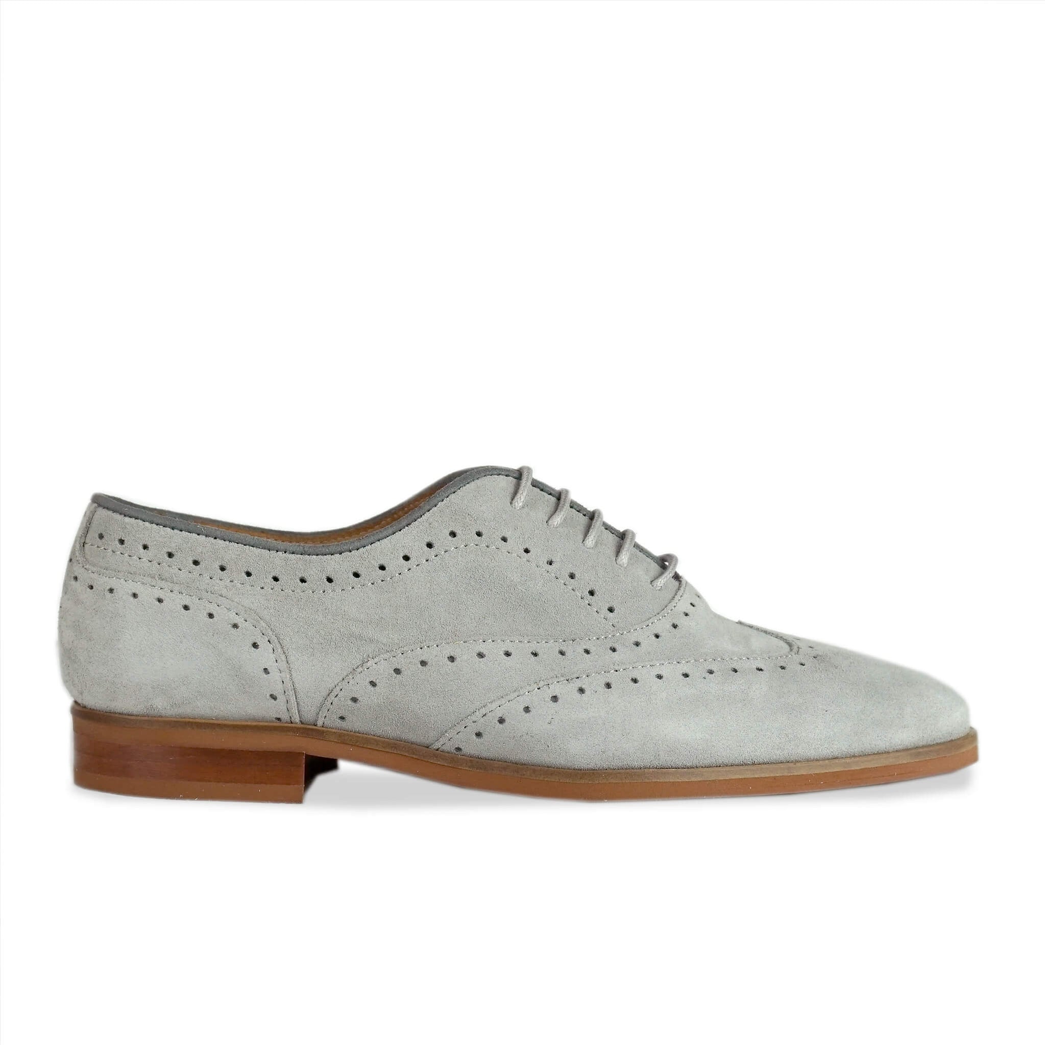 grey suede brogues