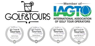 golf and tours logo on tiffany mika website